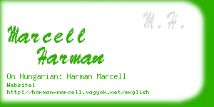 marcell harman business card